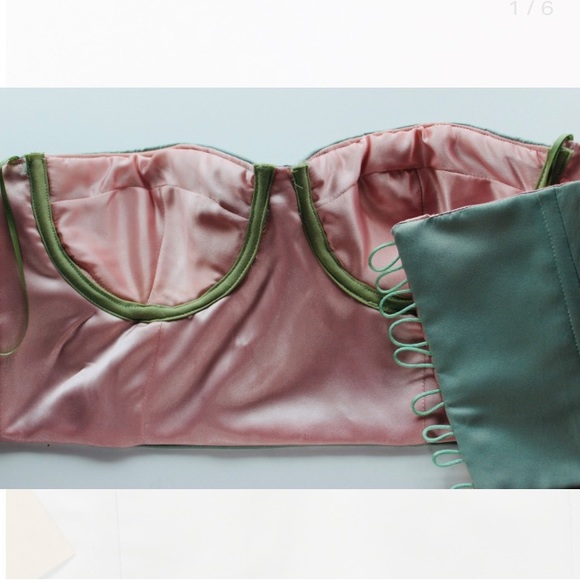 Handmade cropped cupped corset small - Picture 3 of 6